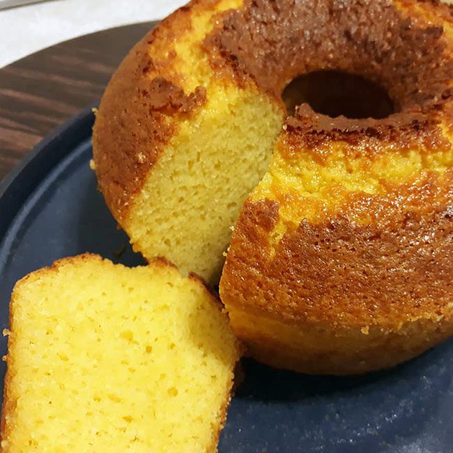 bolo de fubá com laranja