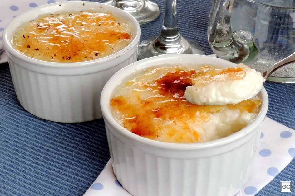 arroz doce brulee