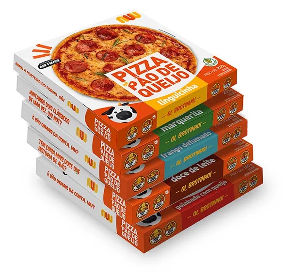NUU Alimentos Caixas de Pizzas Sabores - NUU Alimentos