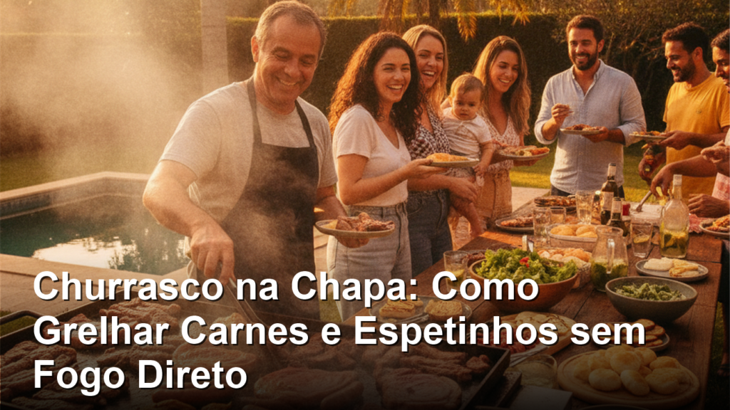 churrasco na chapa com carnes grelhadas