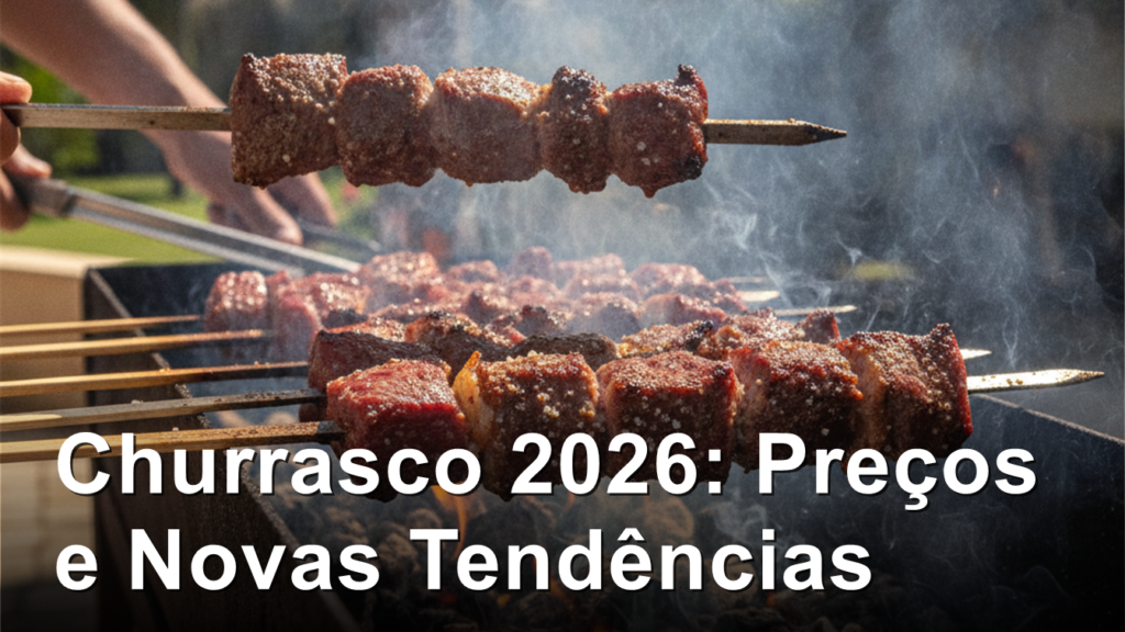 Churrasco espetinhos na brasa agosto 2026 Brasil