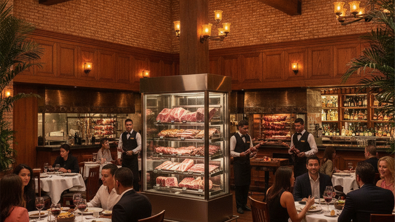 churrascaria brasileira interior elegante setembro 2026