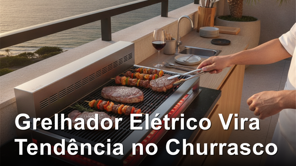 Grelhador eletrico infravermelho para churrasco sem fumaca - tendencia 2026