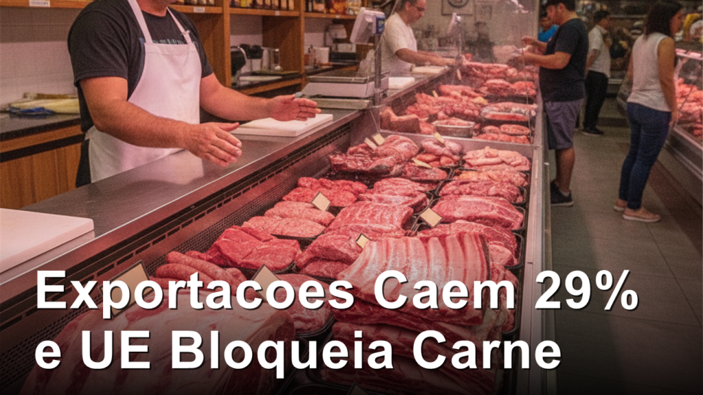 Exportacoes carne bovina queda 29 setembro 2026 Brasil