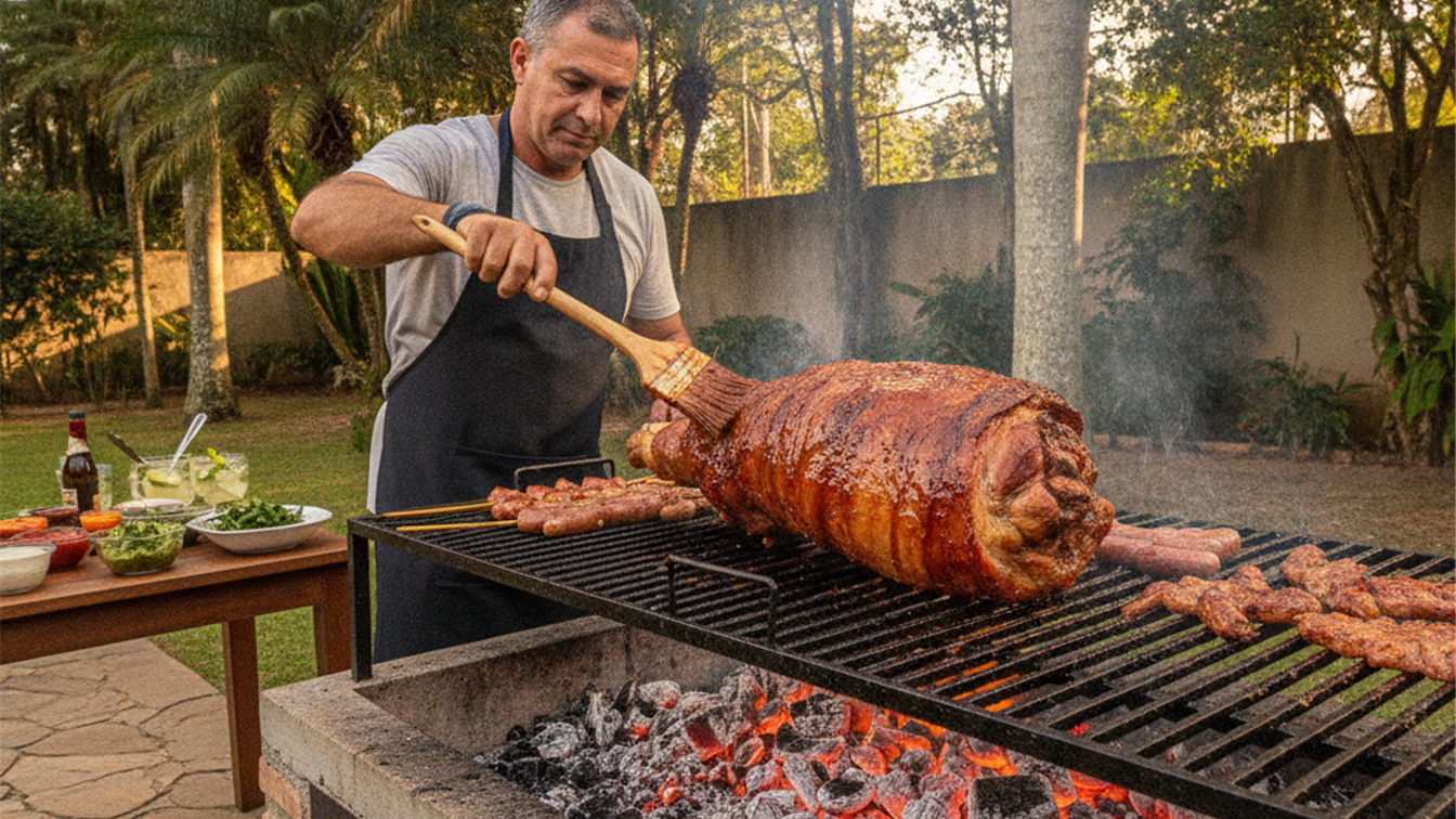 como temperar pernil de porco para churrasco