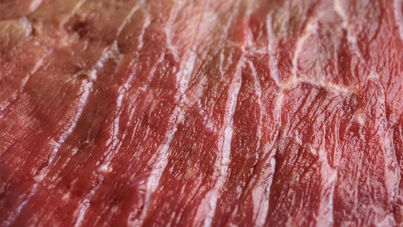 Carne bovina crua em detalhe para churrasco